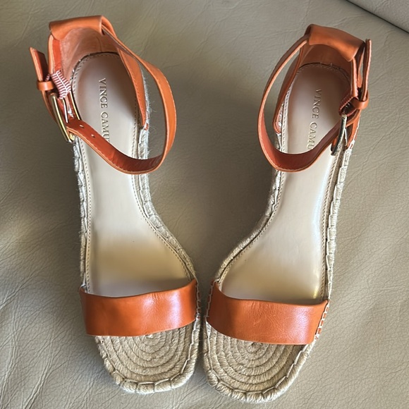 NWOB Vince Camuto Meddrina Wedge wedge Espadrille Sandal Ankle Strap Size 9 - Picture 2 of 8
